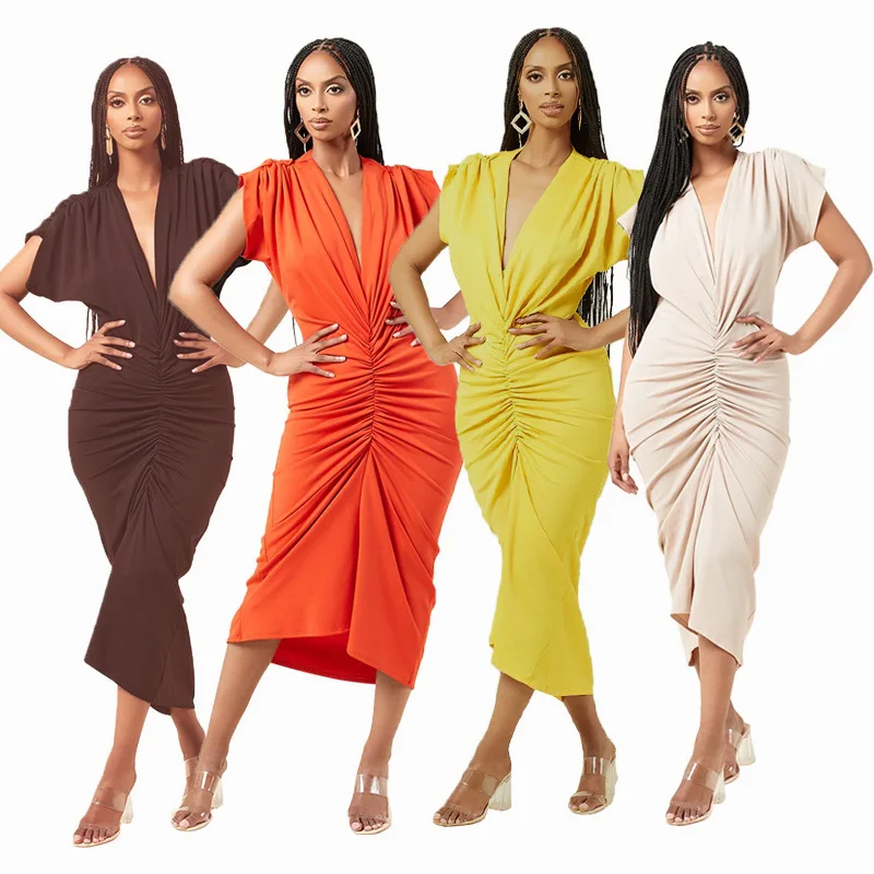 

2023 New dress Chic design feel dress Summer long French haute couture dress