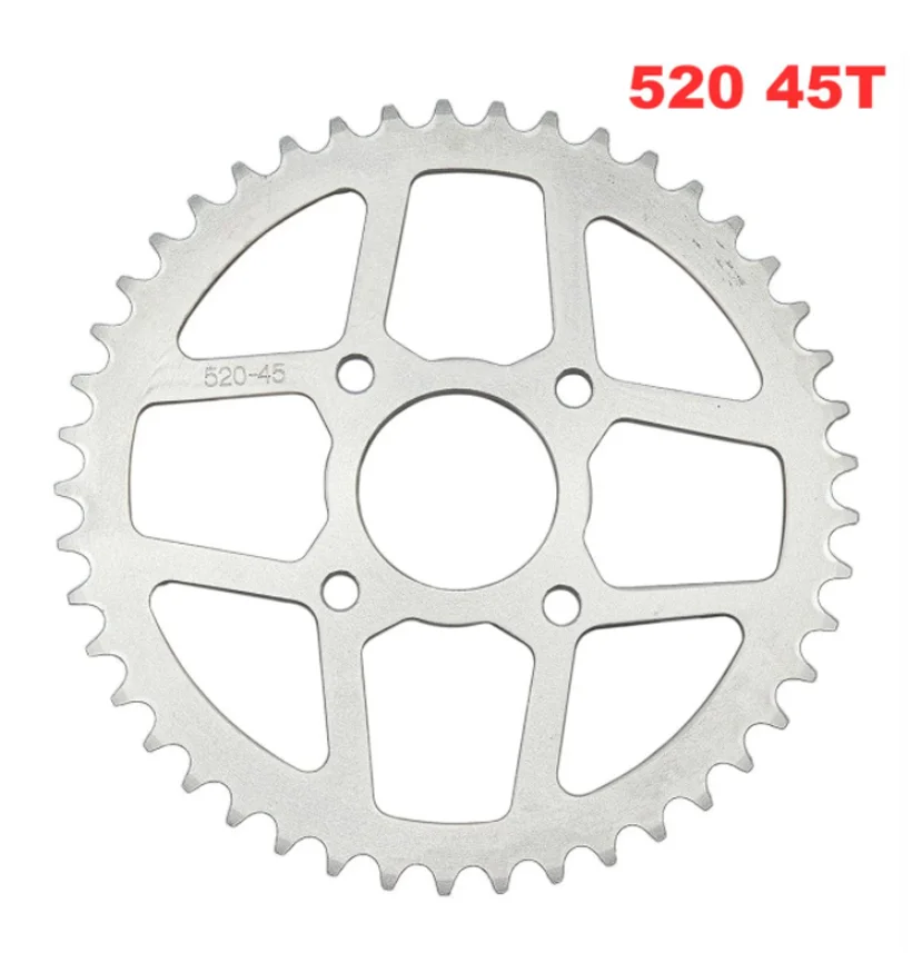 

High Quality Metal Motorcycle Scooter Drive Gear 520 Big Sprocket 45T 4 Holes Sprockets 58mm 1pc