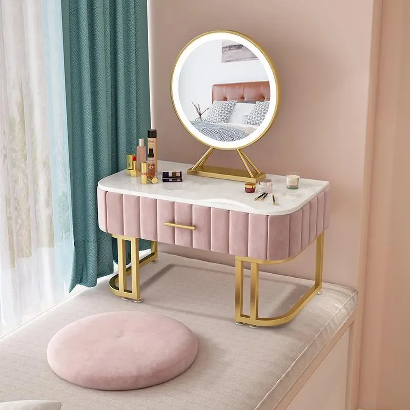 

Rock Slate Window Dresser Mini Light Luxury Locker Bedroom Integrated Makeup Table Modern Minimalist Assembly Furniture Bedroom