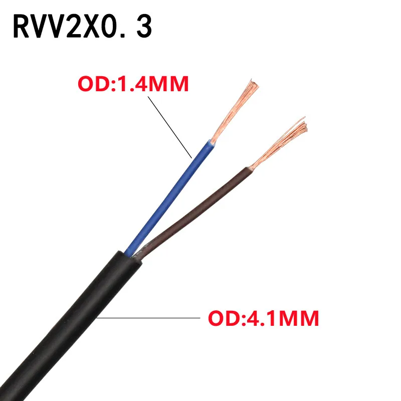 

Кабель RVV медный ПВХ 2-8 жил 20-24 AWG
