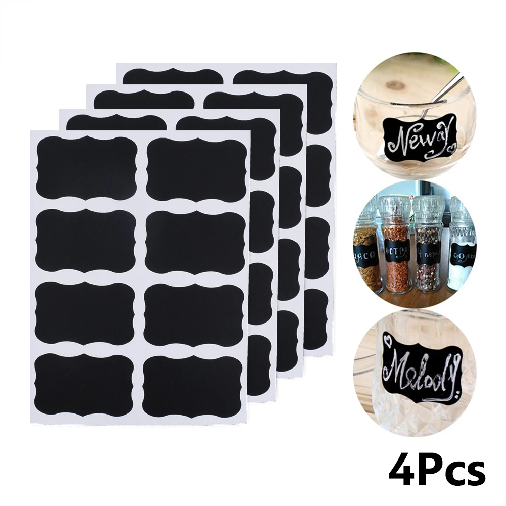 

sets Blackboard Spice Sticker Reusable Jam Labels Kitchen Stickers Organizer Wall Sticker home decor Chalkboard Label