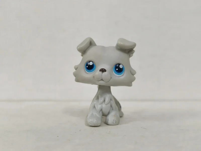 LPS Toys Редкий зоомагазин Серый собака-колли # 363 Игрушка-фигурка голубых глаз