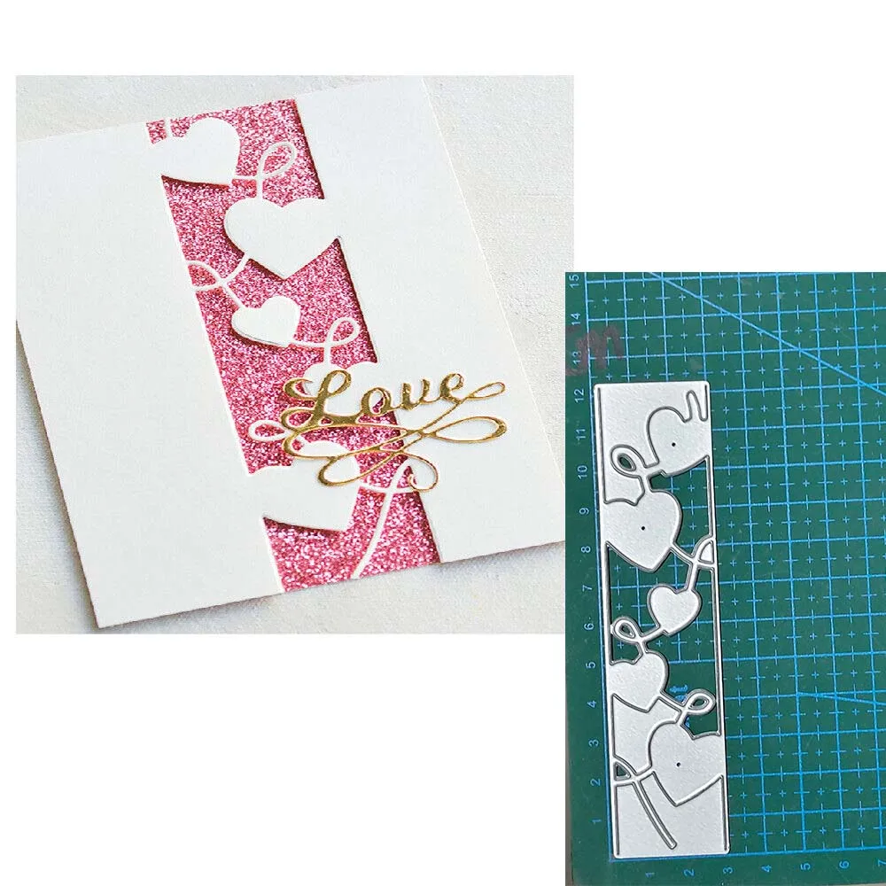 

Love Heart Frame Metal Cutting Dies Stencils For DIY Scrapbooking Decorative Embossing Handcraft Die Cutting Template