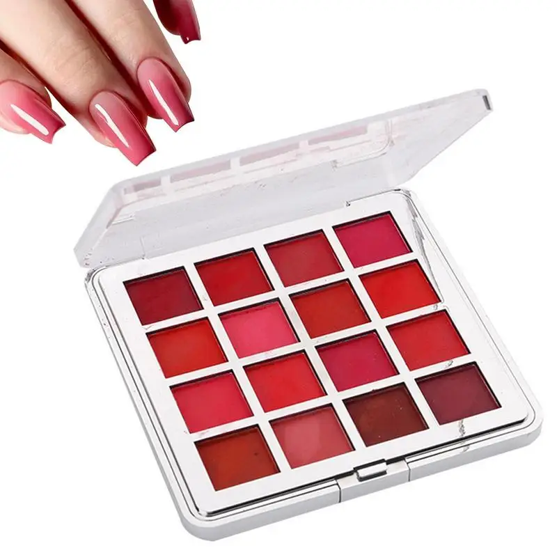 

Твердый хромированный зеркальный порошок 16 цветов градиентный розовый хромированный порошок коробки Пигментный Порошок для ногтей Блестящий градиент переливающийся