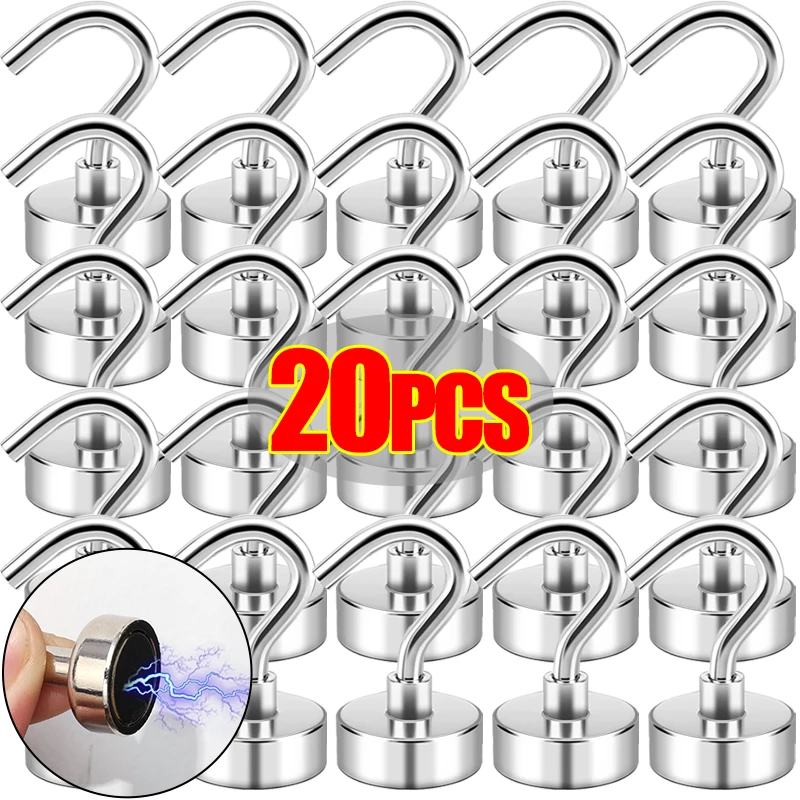 20/1 шт., магнитные крючки для хранения ключей и пальто | AliExpress