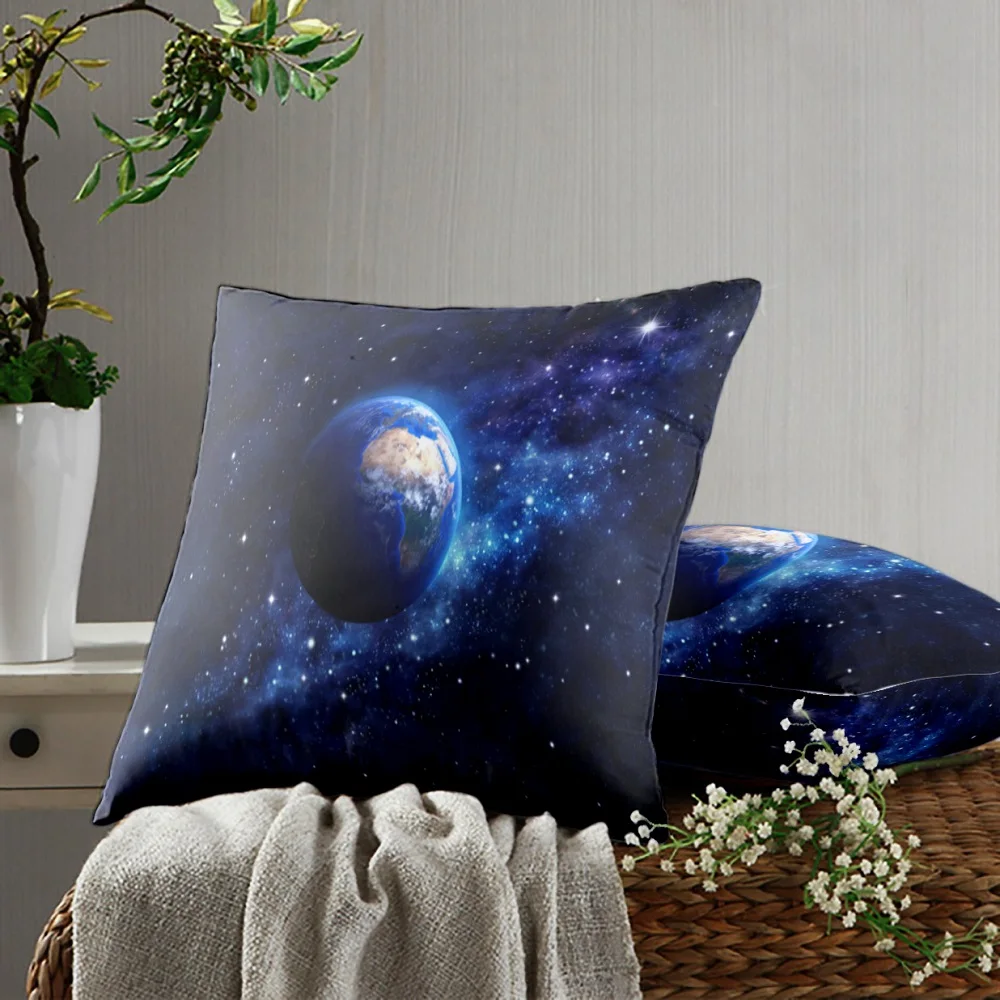 

45X45CM Starry Sky Cover Sofa Cushion Cover Fashion Printing Chair Pillow Cover Bed Home Decor Outdoor Pillow Cover