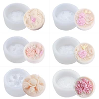 valentines day love roses silicone mold fondant candle ornaments soap mold for pastry cupcake decorating kitchen accessories