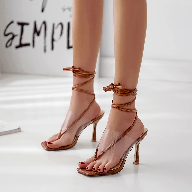 Распродажа по низкой цене женские шлепанцы на высоком каблуке с квадратным