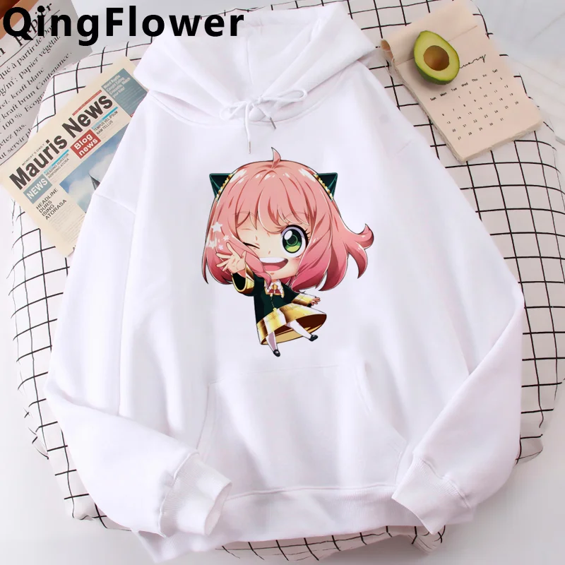 

Kawaii Spy X Family Anya Hoodie Women Clothes Streetwear Anime Sweatshirts Girl Harajuku Boy Hoody y2k sweatshirt