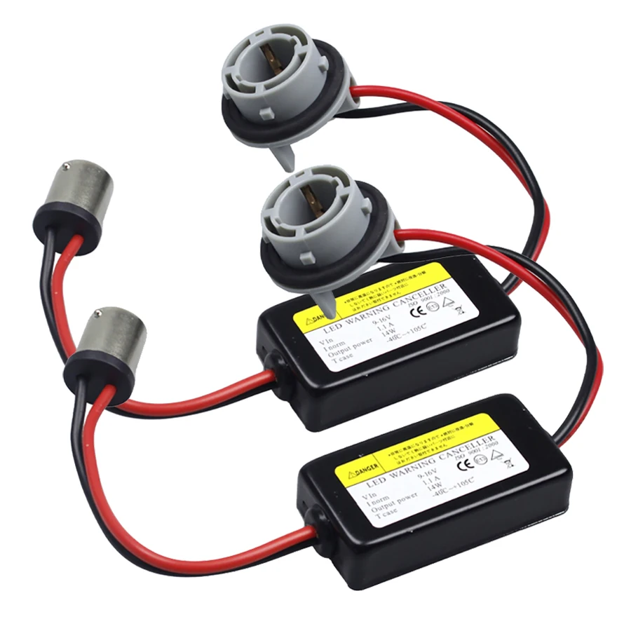 Обновление 1 Пара 1156 P21W PY21W светодиодный Decoder BA15S BAU15S ...