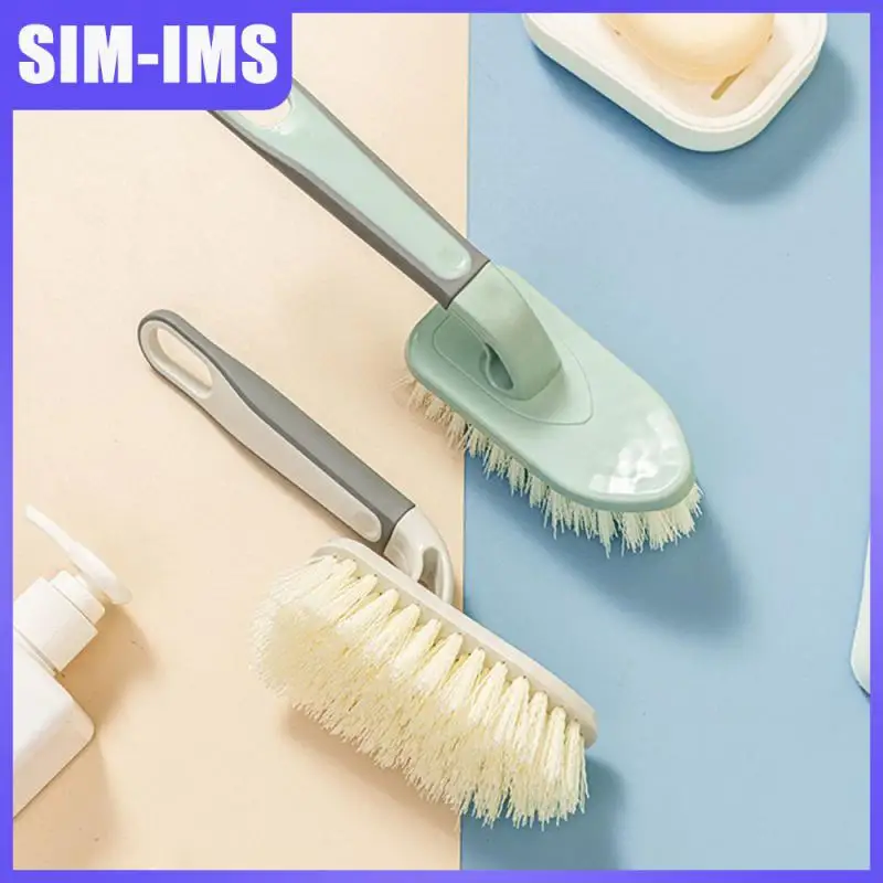 

Resilient Foot Brush Strong Cleaning Power Practical Toilet Brush Thick Hard Bristles Not Easy To Shed Hair Cleaning Brush