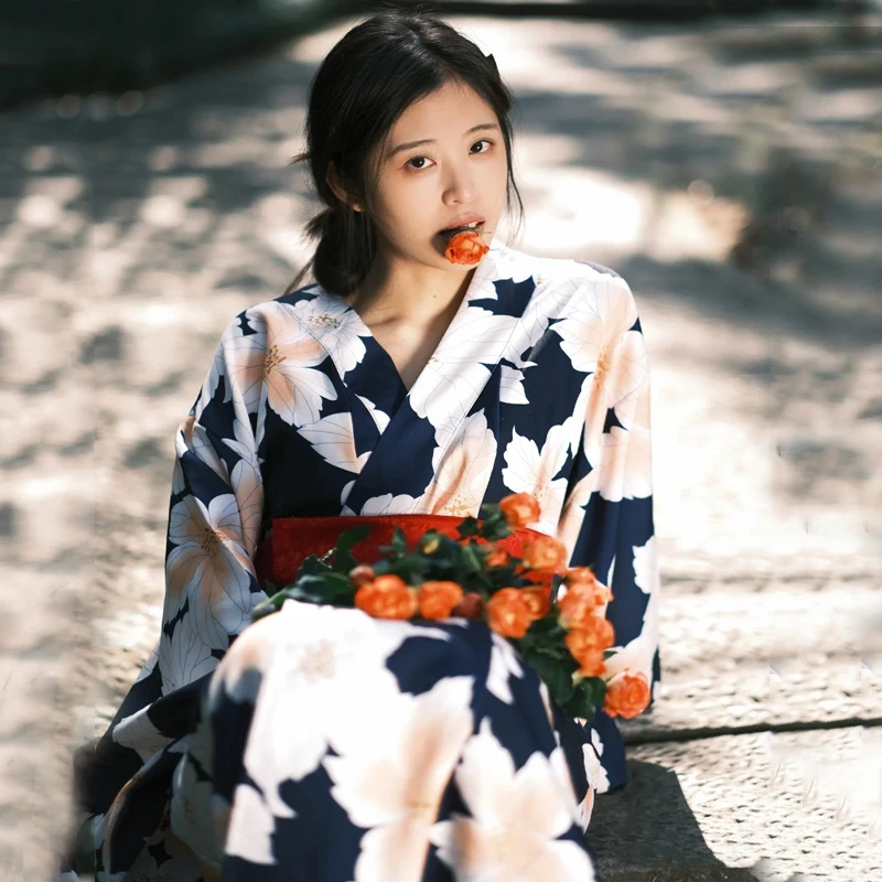 Новинка 2024 кимоно для женщин традиционная японская одежда банный халат сауна