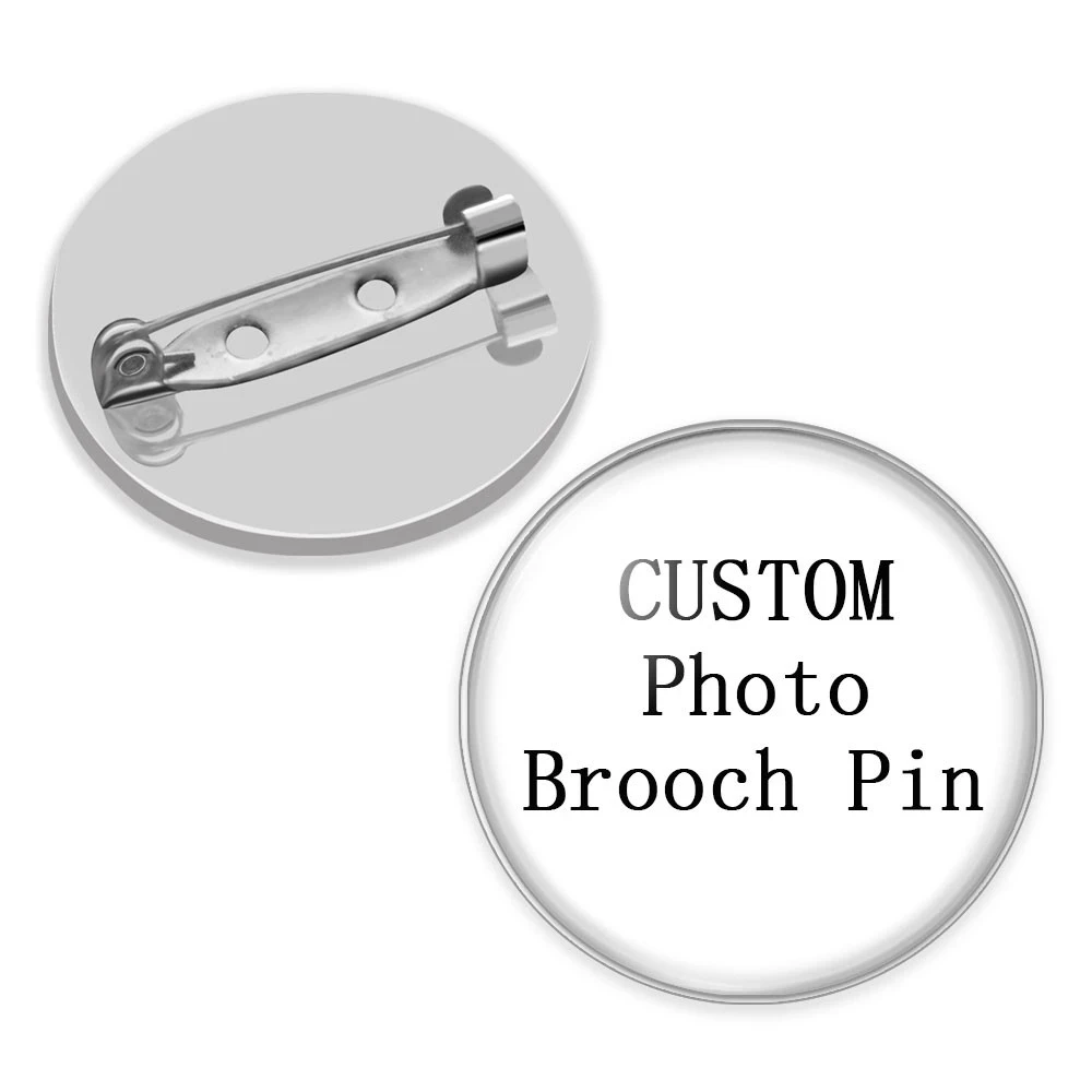 Броши с персонализированными фотографиями на заказ для мужчин и женщин