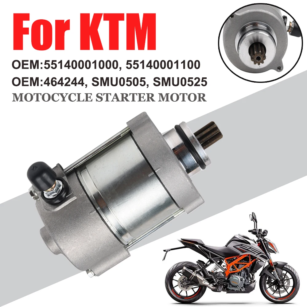 12V Motorcycle Electric Starter Motor  Start motor 55140001100 55140001000 464244 For KTM 250 300 XC EXC Motor Boot Starter Part