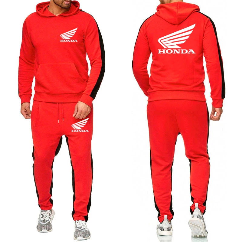 2022 мужская спортивная одежда толстовки и спортивные брюки Honda мужские хлопковые