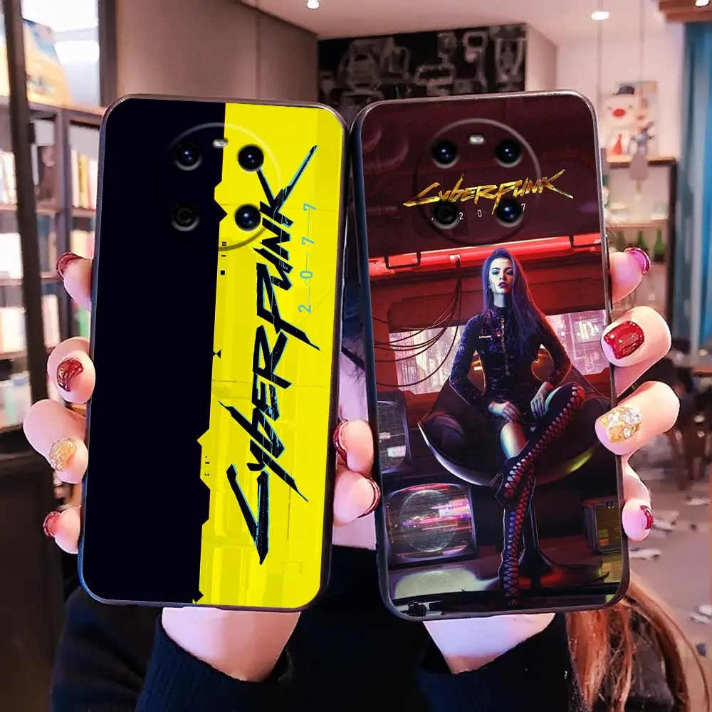 

Game C-Cyberpunkes Phone Case For Huawei P10 P20 P30 P Smart Z P40 Funda P50 P50E Lite E 5G Coque 2018 2019 Plus Capa Case Para