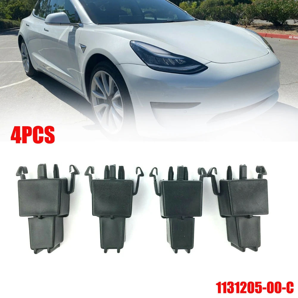 4X опорный кронштейн капота для Tesla Model 3 усиление зажима Frunk 1131205 -00-C Черные