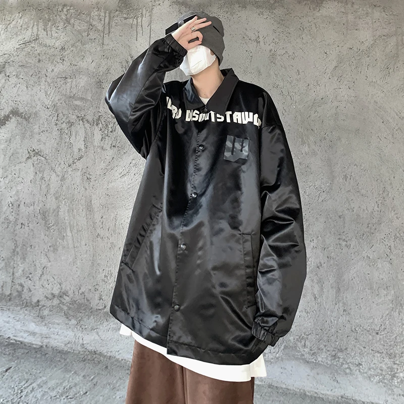

Letter Print Varsity Jacket Teenage Autumn Fashion Trends Streetwear Mens Plus Size Baseball Coats Korean Male Casual Clothing