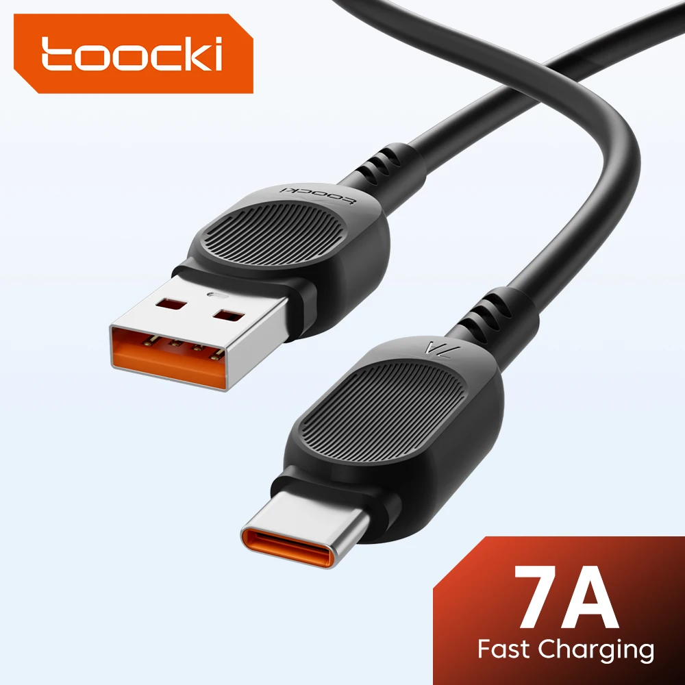 

USB-кабель Toocki с портом Type-C, 100 Вт, 7A, для быстрой зарядки