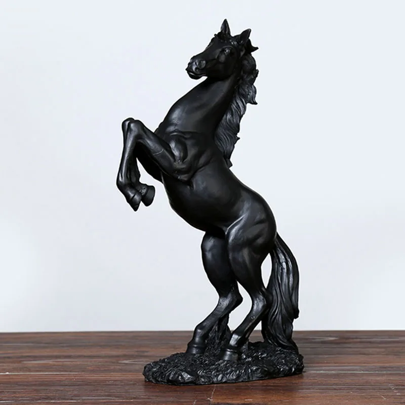 

VORMIR Resin Horse Figurines for Interior Gain An Immediate Victory Feng Shui Lucky Statue Home Office Living Room Decortion
