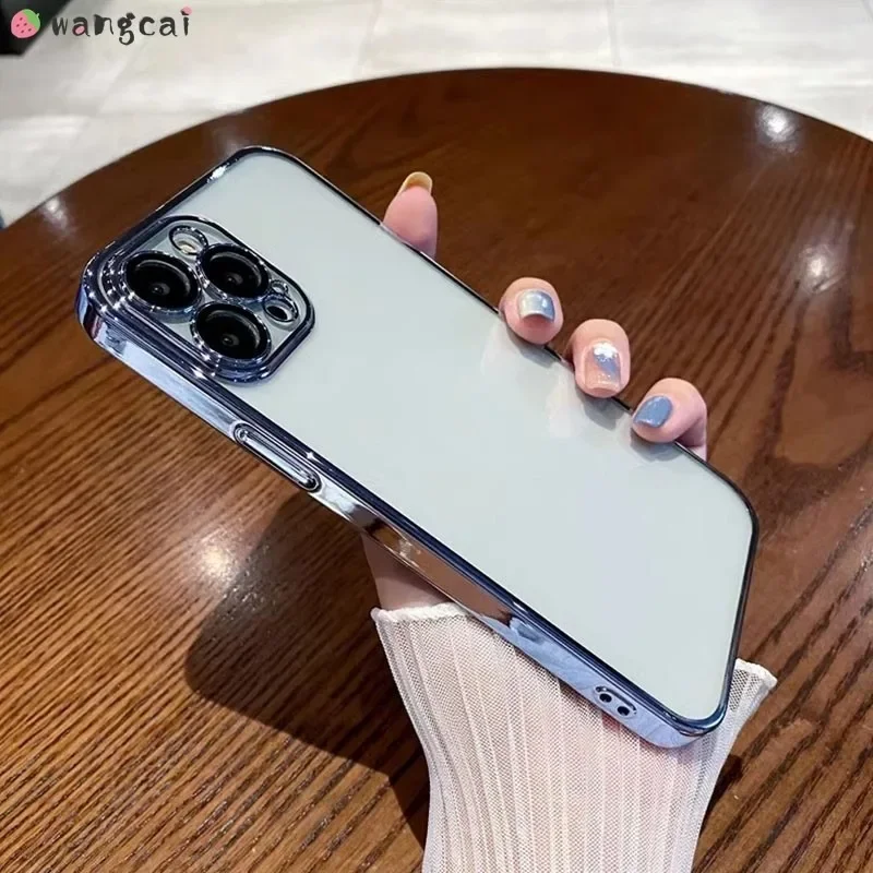 Блестящий простой блестящий чехол для Vivo V40 V30 V29 V27 Pro SE Lite V30e V29e Y200 GT Y200e Y200i Y200t Y100i