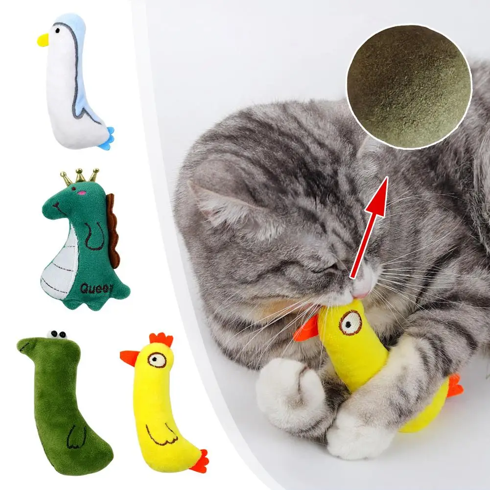 

Catnip Pets Toy Cats Supplies For Cute Cat Toys Puppy Kitten Teeth Grinding Cat Plush Thumb Pillow Protect Mouth Pet Access A0V6