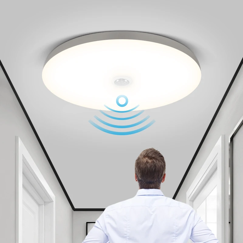 

Светодиодный потолочный светильник Датчик движения Потолочные светильники 110 В 220 В Внутреннее освещение Потолочная люстра Ночной свет для...