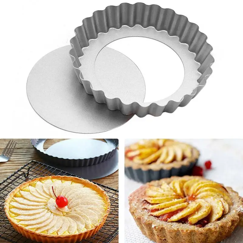 

6In Cake Pie Tart Dish Baking Pan Oven Tray Pizza Mold Bakeware Aluminum Alloy Baking Dishes & Pans Kitchen Tools Accessories