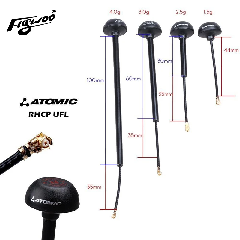 

Flywoo 1Pc ATOMIC 5.8GHz RHCP FPV Antenna For Analog FPV（Clearance ）