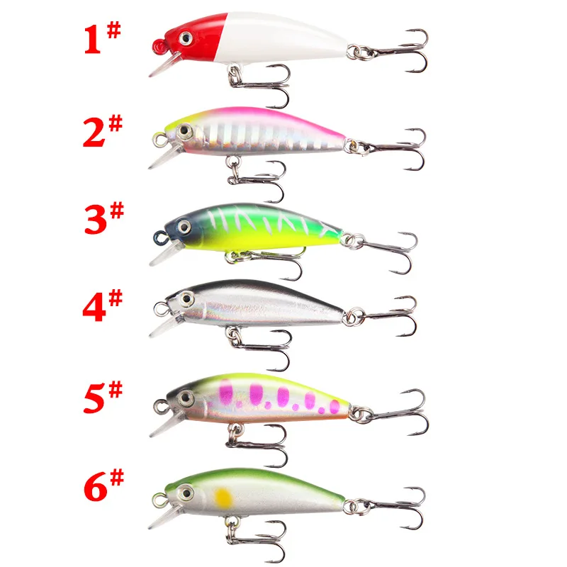 

Luya Bait Mino New Proposed Bait 4.5cm Submerged False Bait Perch Stuck Fish Bait Simulation Fish Bait Fishing Lure