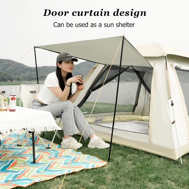 Pop Up Tents for Camping 3-4/5-8 Person Automatic Setup Waterproof Family Tent for Outdoor Travel Hiking Backpacking 2