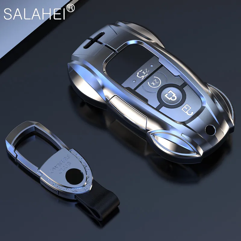 

Zinc Alloy Car Key Case Cover Holder Shell Protector Fob For Lincoln Aviator Navigator MKC MKZ MKX 2015 2016 2017 Auto Accessory