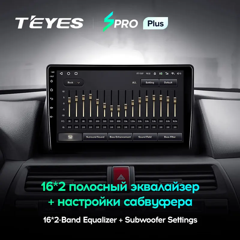 TEYES Тиайс SPRO Plus Штатная магнитола For Хонда Кросстур 1 Honda Crosstour TF 2009 - 2015 Android 10 до