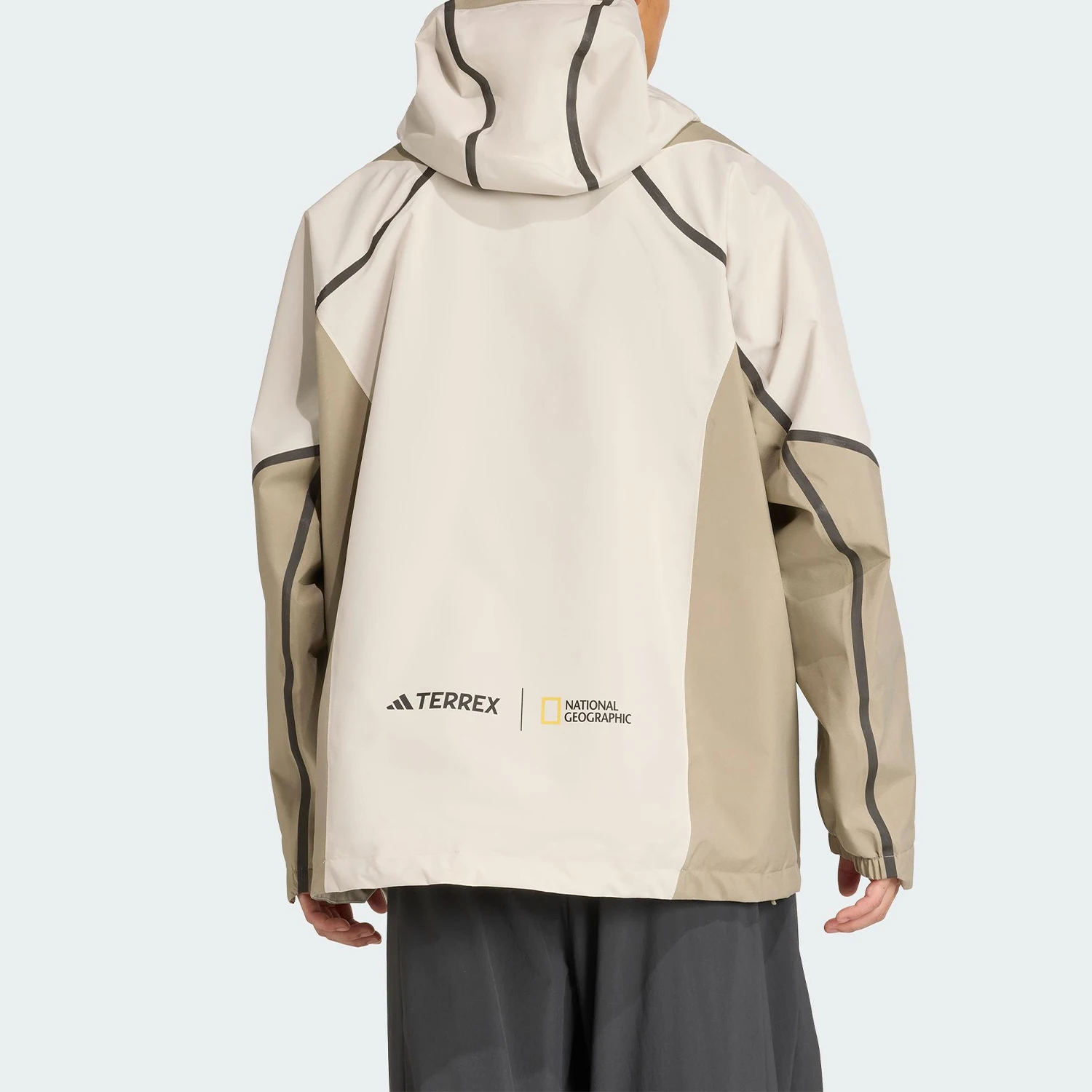 Фото Оригинальная мужская куртка Adidas NG CP HD JKT с завязками на талии для активного отдыха KC2342 №2