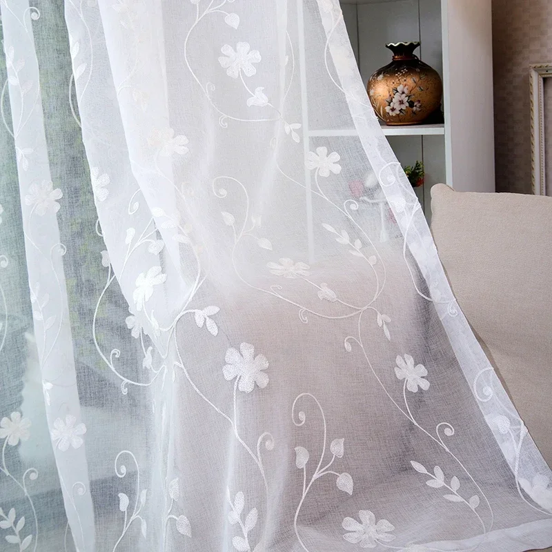 

JCyh Rainbow Decor белые шифоновые шторы