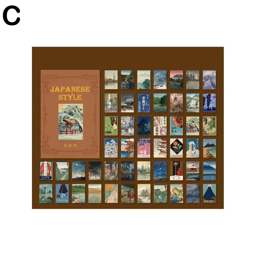 

Leisure Book Material Book Retro Plant Literature And Art Base Paper Material Handbook Book Paper 12 Decorative Mini DIY D4Z0