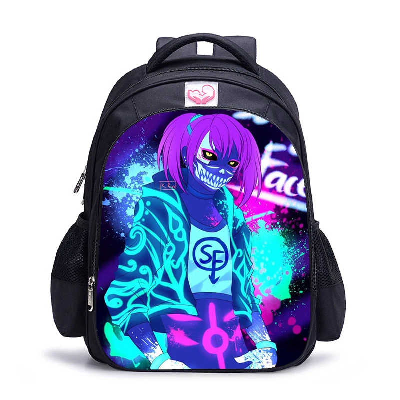 

16 Inch Game Sally Face Backpack Kids Boys Girls School Shoulder Bags Daily Bags Teenager Student College Mochila