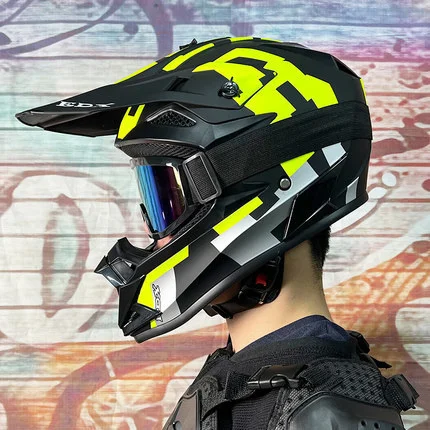 For man ATV SUV  Professiona Capacete Moto Motorbike Helm For Adults Motocross Helmets full  Face DOT approved