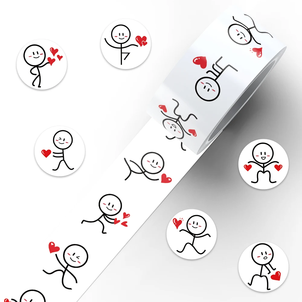 

Водонепроницаемые виниловые наклейки 500 шт., 10 узоров