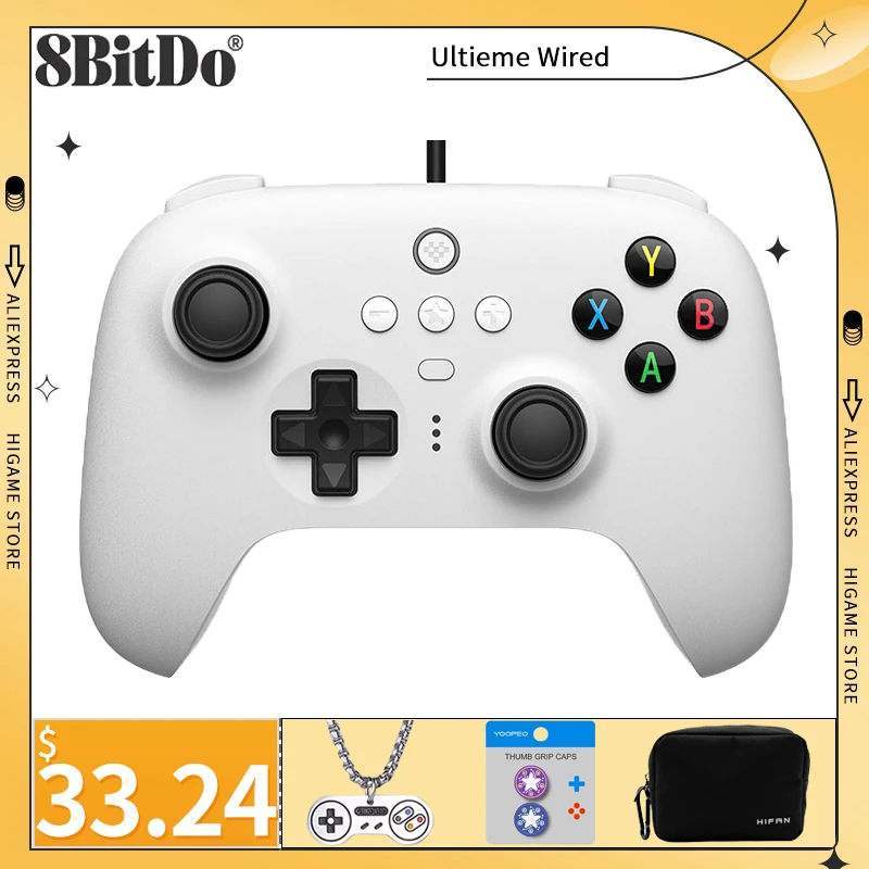 

8BitDo Ultieme Wired Controller Support For Windows 10 Nintendo Switch Android Raspberry Pi Gamepad Linear Trigger