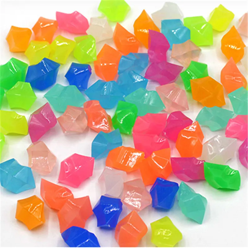 

200PCS/Lot Luminous Pawn Chessman Game Pieces For Board Games Accessories Multi Colors Irregular Stone For Token Board Game