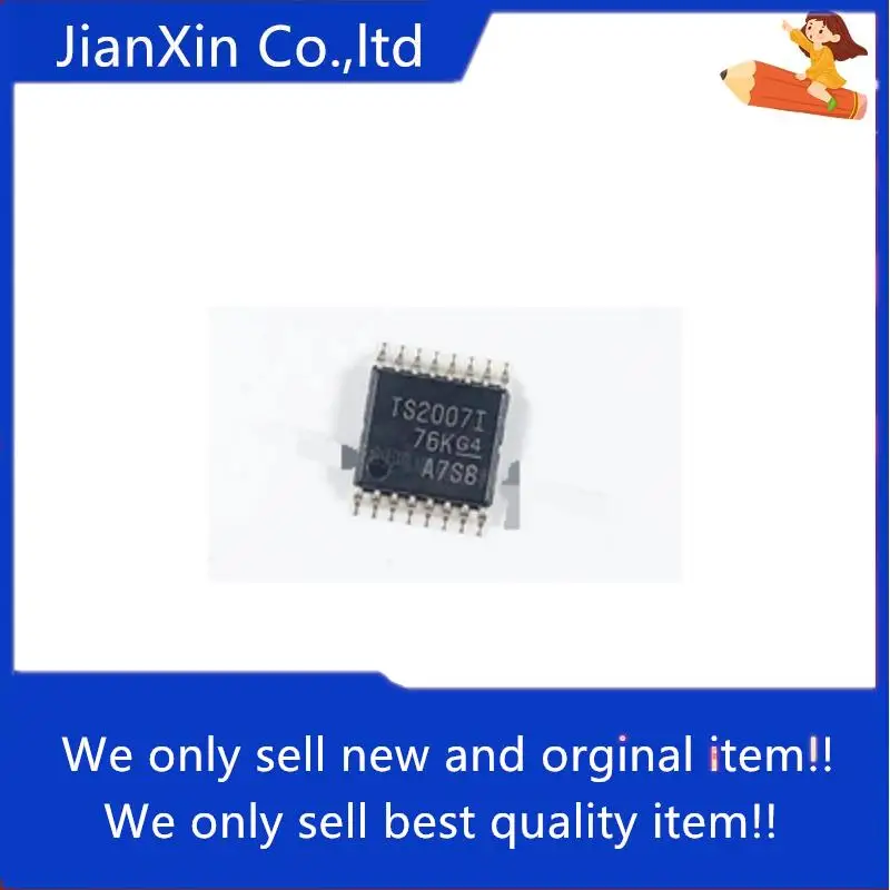 

10pcs 100% orginal new TSC2007IPWRQ1 Silkscreen TS2007I SMD TSSOP16 Chip IC