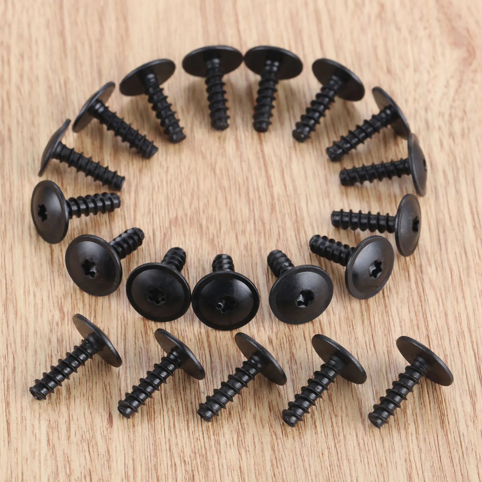 

20Pcs N90775001 Car Engine Cover Wheel Arch Inner Liner Mud Flaps Fender Mud Splash Guard Torx Screws Self Tapping For Audi V W