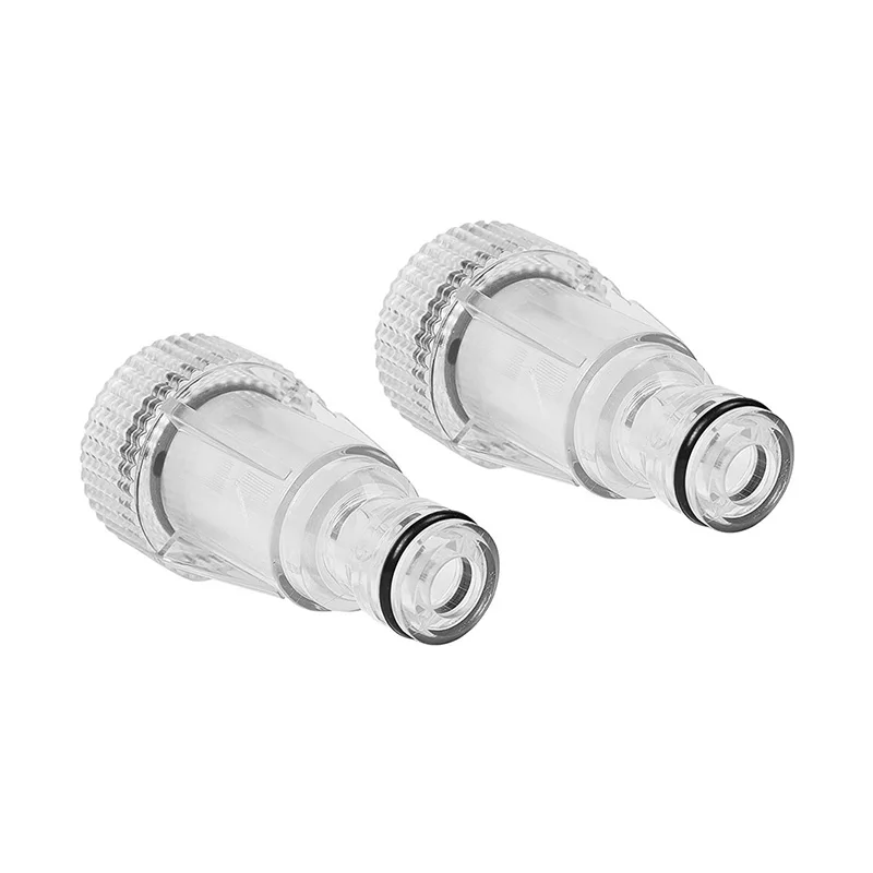 

2pcs High-pressure Cleaning Machine Filter Water Filter Garden Hose Quick Connector 4pcs Inner Core Filter Kit Transparent Parts