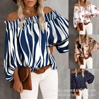 2022 womens fashion shirts womens striped sleeve tops tops for women full sleeves