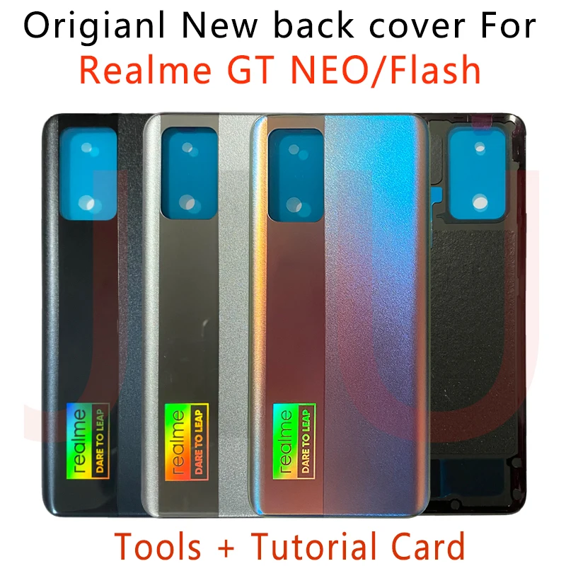 

6,43 "Оригинальный чехол для батареи Realme GT Neo, панель, задняя крышка корпуса, Сменный Чехол для GT Neo Flash