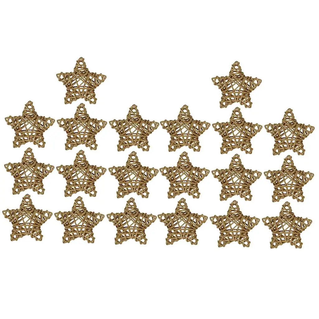 

10 шт., декоративные Ротанговые шарики из ротанга