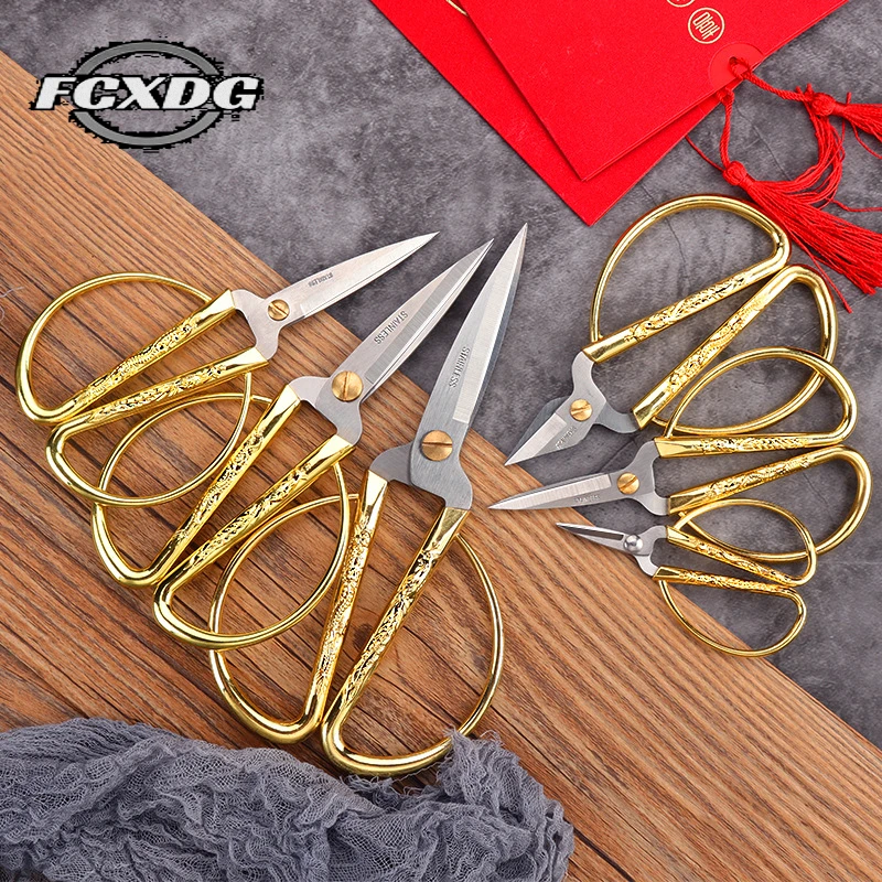 Заостренные золотые маленькие ножницы из нержавеющей стали ручная работа товары