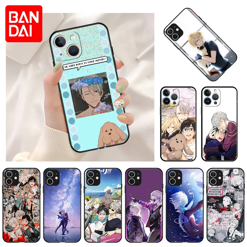 Мягкий чехол для телефона iPhone 13 11 12 Pro Max Mini XR XS SE 2022X8 7 6 6s Plus Yuri On Ice аниме