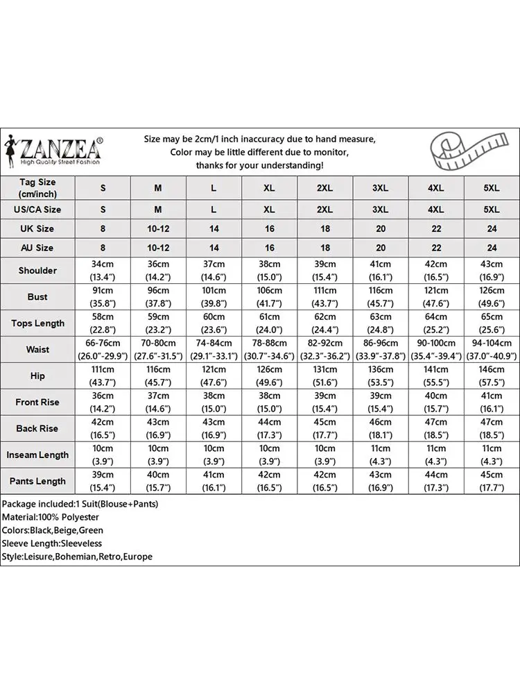 Костюм ZANZEA женский с цветочной вышивкой комплект из двух предметов спортивная